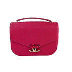 Túi Chanel Paris-Cuba Medium Caviar Calfskin Thread Around Pink Flap Bag with Top Quai xách