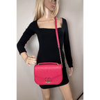 Túi Chanel Paris-Cuba Medium Caviar Calfskin Thread Around Pink Flap Bag with Top Quai xách