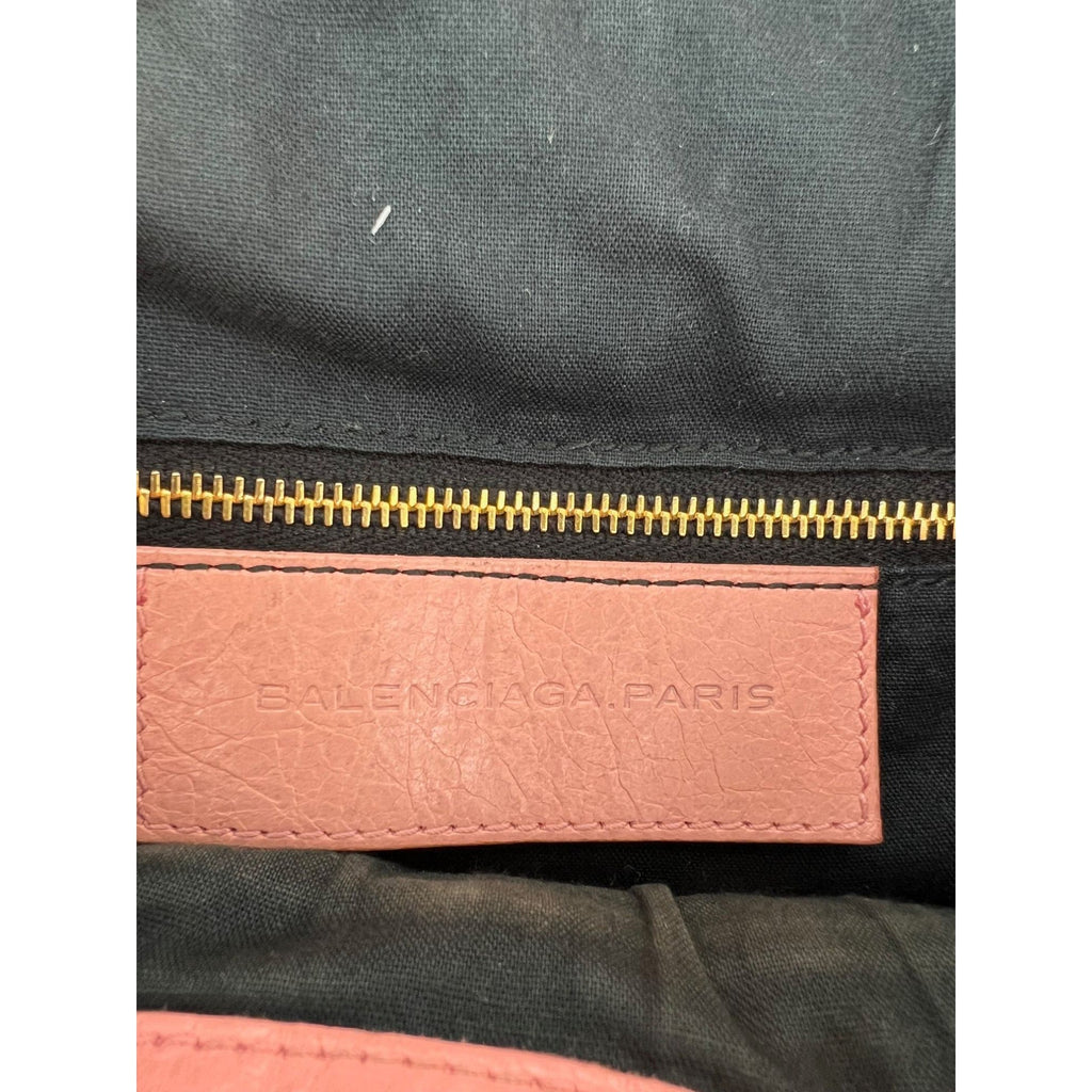 Túi Balenciaga agneau Giant 12 Gold Hardware Mini Pompon Rose Pink Bucket Bag