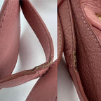 Túi Balenciaga agneau Giant 12 Gold Hardware Mini Pompon Rose Pink Bucket Bag