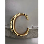 Túi đeo vai Chloe Shiny Calfskin Suede Small C Motty Gray