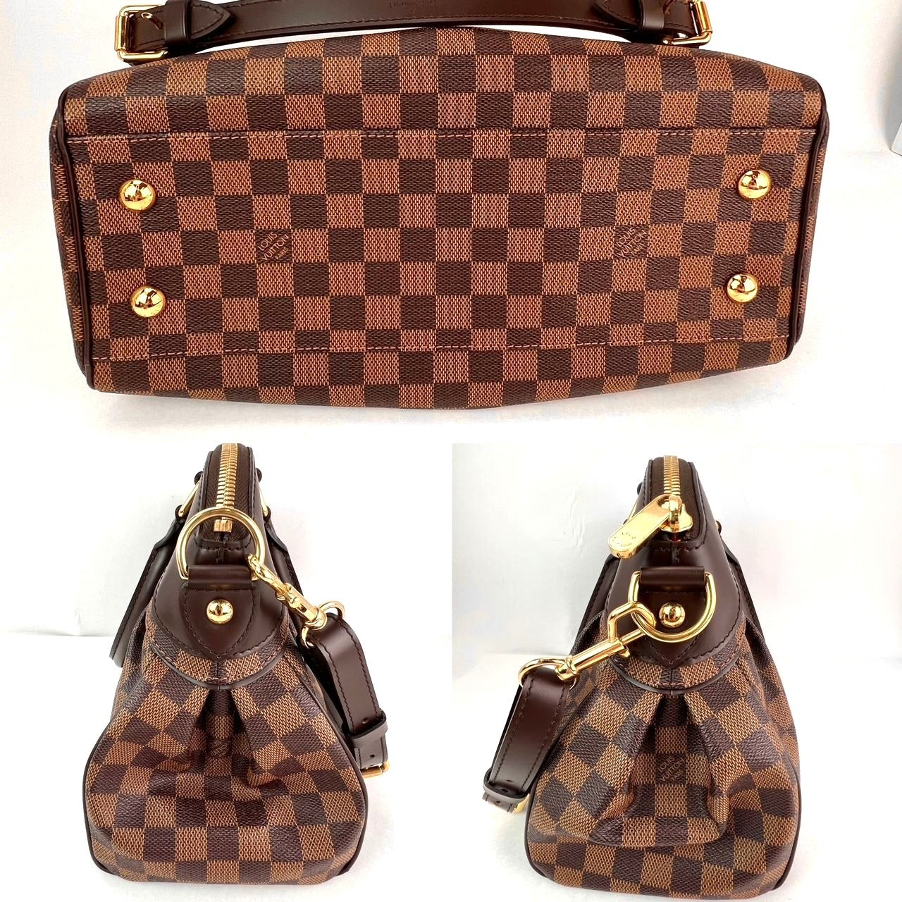Túi đeo vai Louis Vuitton Trevi PM Damier Ebene Canvas