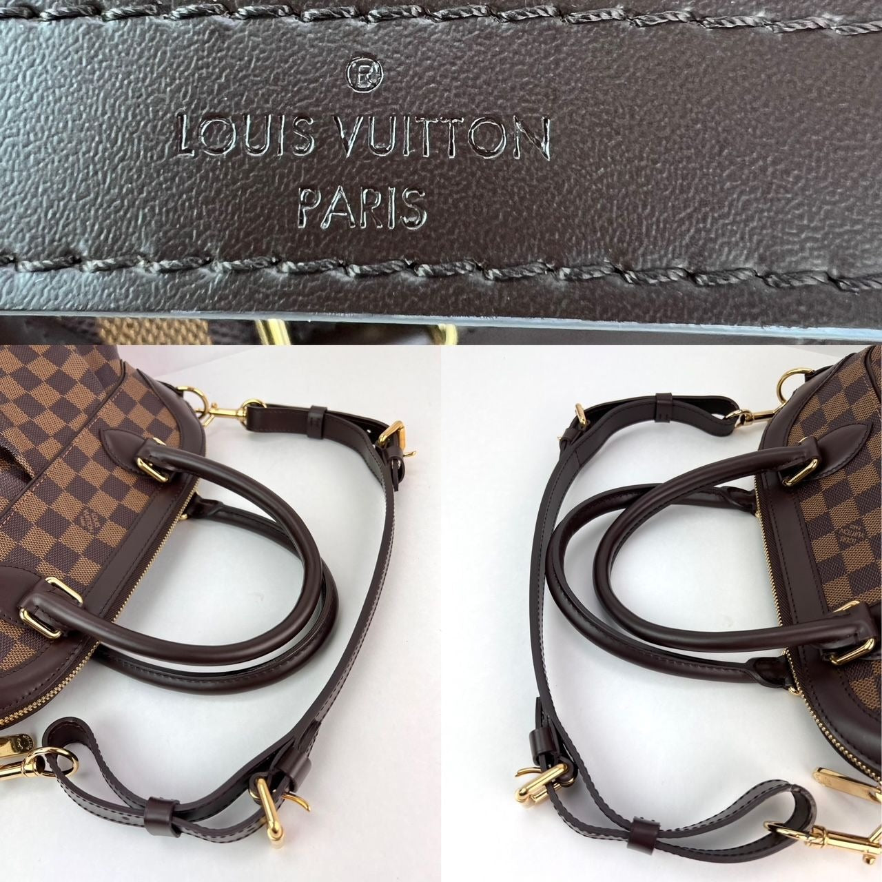Túi đeo vai Louis Vuitton Trevi PM Damier Ebene Canvas