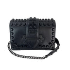 Túi đeo chéo Prada City Calfskin Saffiano Studded Cahier màu đen