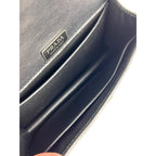 Túi đeo chéo Prada City Calfskin Saffiano Studded Cahier màu đen